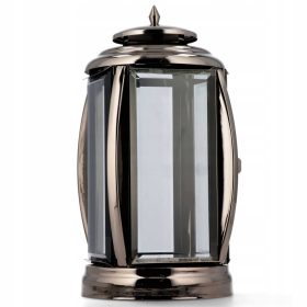   Candles for All Saints Chapel made of steel and glass, 30 cm, anthracite