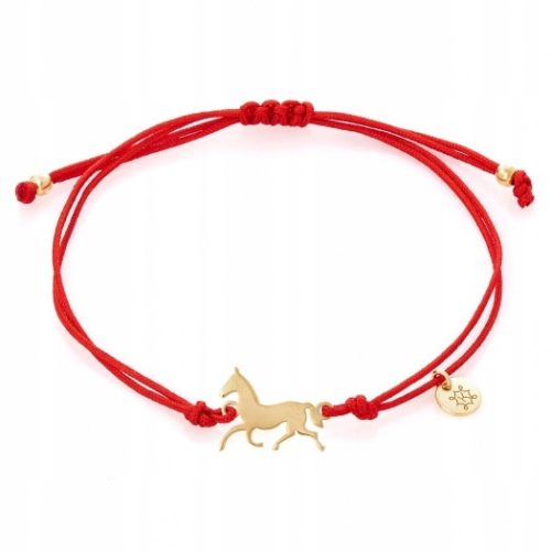  Gold-plated string bracelet with horses ANIA KRUK