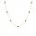  Necklace with black zircons ANIA KRUK