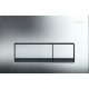 Geberit Delta 50 silver WC flush button