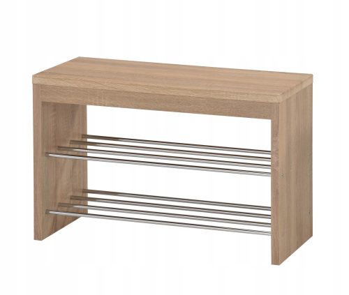  Armoire à chaussures Halmar avec assise 80 x 50 x 30 cm Chêne Sonoma