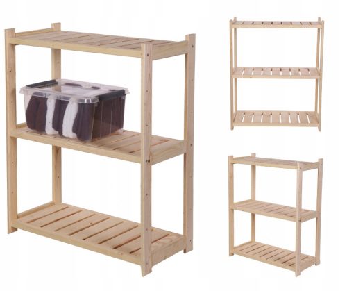  Wooden shelf for pantry LSR 3 shelves Nat