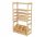  Wooden storage rack Wamar-Sosenka 124.2 x 70 x 33 cm, max. 50 kg per shelf