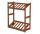  Wooden storage rack Wamar-Sosenka 85.5 x 70 x 33 cm, max. 50 kg per shelf
