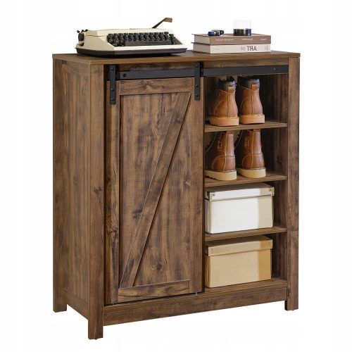  Meuble à chaussures SoBuy 80 x 92 x 35 cm, hêtre foncé