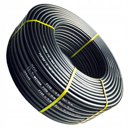  IRRIGATION INSTALLATION PIPE, FULL HOSE CONNECTIONS, THICK CABLE FI25 PE 25m