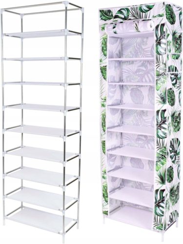  Armoire à chaussures Gockowiak 57 x 172 x 29 cm blanc