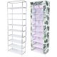  Armoire à chaussures Gockowiak 57 x 172 x 29 cm blanc