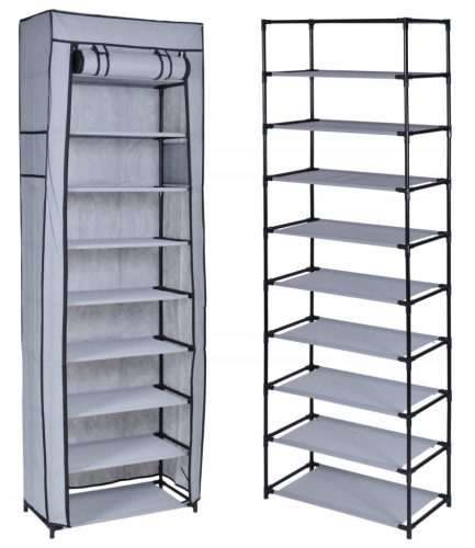  Gockowiak Lea Textilschuhschrank 57x172x29 cm gris