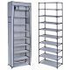  Gockowiak Lea Textilschuhschrank 57x172x29 cm gris