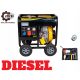 Portable three-phase HDM 5000 W diesel generator