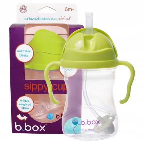 B.Box BB00512 Cup with straw 240 ml green