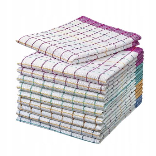 Kitchen towels, gloves and aprons set of Scandinavian house towels 50 x 70 cm, 10 pieces