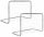 SET OF 2 FOOTBALL GOALS WITH NET 78x56x45