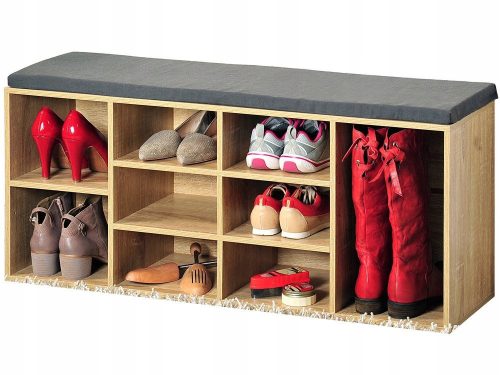  Meuble à chaussures Kesper avec assise 30 x 48 x 104 cm chêne naturel