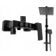 Stellman black wall mounted bath and shower faucet