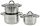 Set de cuisine Ronner Autriche, set de casseroles en acier inoxydable, 6 pièces.