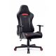  Diablo Chairs X-ST4RTER Gaming Chair Black, Black and Red Fabric