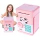  Secure piggy bank ATM for coins, banknotes and PIN