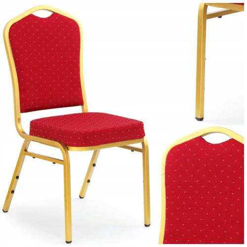  Halmar chair, fabric, red tones, 1 pc.