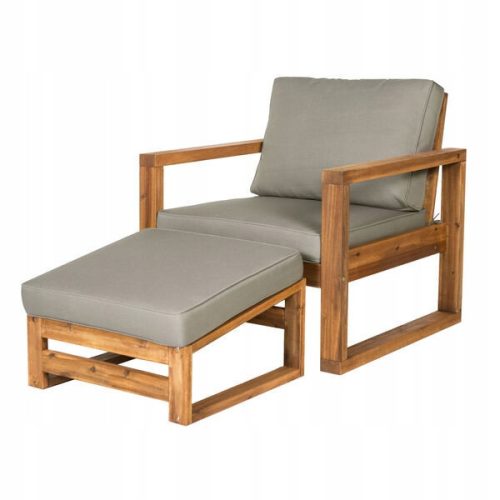 Chairs for garden, terrace and balcony Walker Edison garden chair, brown wood
