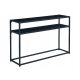 Signal console, matt black, 110 x 70 x 30 cm