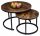  LoftInspired Galen coffee table round 70 x 70 x 47 cm aged oak