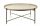  Mondex HTOP7273 Couchtisch 21 oval 76,5 x 76,5 x 32 cm gold