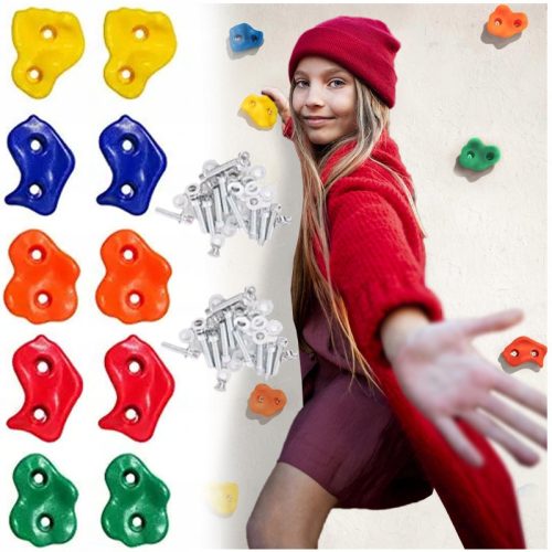 Stones, handles, rocks for climbing, wall 10