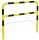 Technical roadblock with a crossbeam with a diameter of 48 and L1000