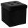  Atmosphera black upholstered stool