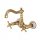 Silla Gold wall-mounted washbasin faucet