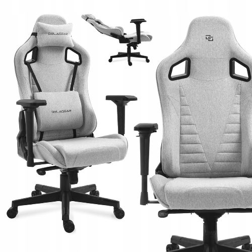  DELAGEAR G 808 gaming chair in grey fabric