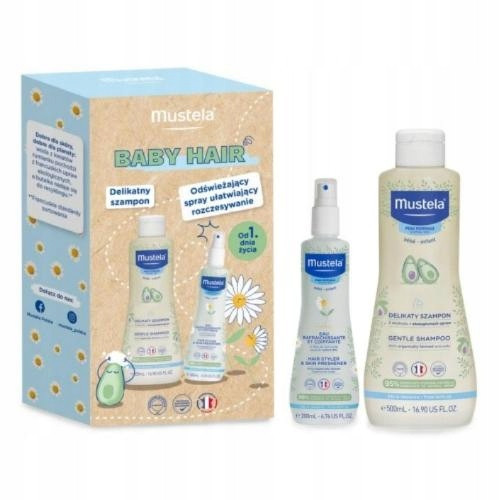  Mustela Baby Hair Set shampoo + hair spray