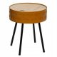  Atmosphera round table 38.5 x 38.5 x 45.5 cm, brown tones, pine