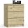  Akord K60 3SZ Chest of Drawers 60 x 40 x 77 cm, matt Artisan oak