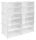  Armoire à chaussures Gockowiak 88 x 94,5 x 32 cm blanc