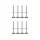 Base scaffolding feet Warsaw set of 8 pieces