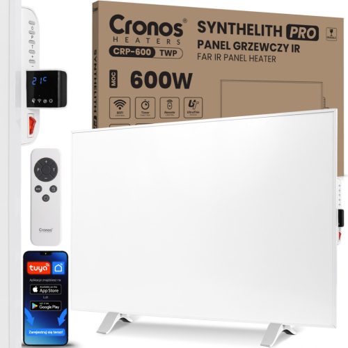  IR heating panel CRONOS Synthelith PRO CRP-600TWP TUYA white