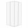 KFA shower cubicle fittings double doors, sliding 80 x 80 cm