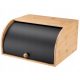 Bread Box One-Piece Galicja Norton Backpack, Black, Brown and Beige Tones Made of Wood