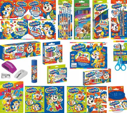  ART SET SCHOOL LAYET FOR CHILDREN BAMBINO 22 pcs.
