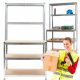  Mirpol metal storage rack, 180 x 100 x 60 cm, max. 150 kg per rack