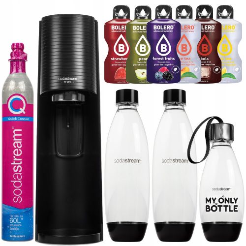  SodaStream Terra Set black 4-pls.