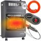 Lehmann gas heater 4200 W black 420 x 730 mm