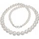  REAL PEARL NECKLACE CERTIFICATE SILVER