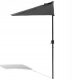 Parasol for terrace and garden - Classic Kingsleeve umbrella, grey 270 x 230 cm