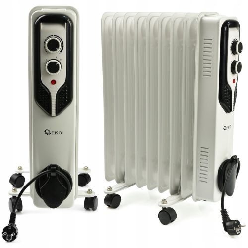  LTC 2500 W oil radiator white, gray