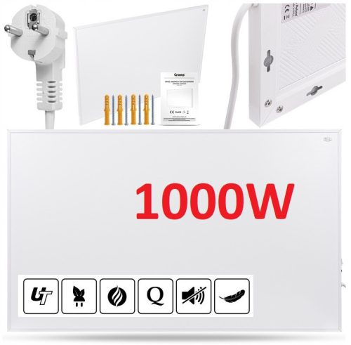 INFRARED HEATER IR PANEL 1000 W + “DO NOT THROW” STICKER.