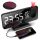 Clock for home alarm clock, black, 18.5 cm